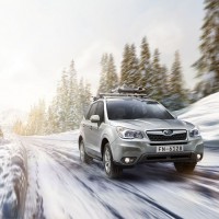Subaru Forester: на зимней дороге